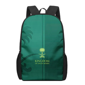Saudi Arabia Flag 3D Print School Backpack for Boys Girls Teenager Kids Book Bag