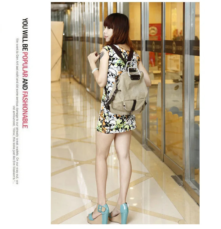 Kingluck Dual-purpose Backpack for Female High School Students