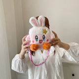Kirbystar 88741 Anime Plush Shoulder Bag Cartoon Tote Handbag