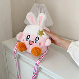 Kirbystar 88741 Anime Plush Shoulder Bag Cartoon Tote Handbag