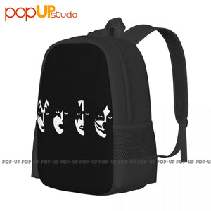 Kiss Band Masks Backpack Large Capacity Print Beach Bag
