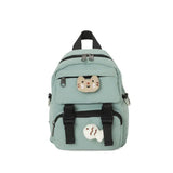 Kitten Backpack Fish Shoulders Bags Canvas Mini School Bags