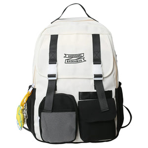 Casual Knapsack Backpack Women Solid Female Travel Bag