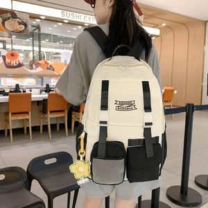 Casual Knapsack Backpack Women Solid Female Travel Bag