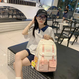 Casual Knapsack Backpack Women Solid Female Travel Bag