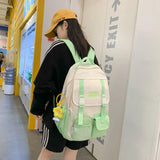 Casual Knapsack Backpack Women Solid Female Travel Bag