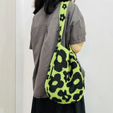 Knitted Handbags Crochet Tote Shoulder Bag Book Storage Casual Shopping