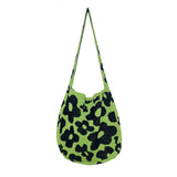 Knitted Handbags Crochet Tote Shoulder Bag Book Storage Casual Shopping