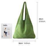 Vintage Knitted Beach Bag Bohemian Summer Shoulder Bag