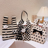 Knitted Wrist Bag Women Boho Bag Casual Shoulder Tote