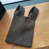 Eco Woolen Plaid Cloth Tote Bag for Women