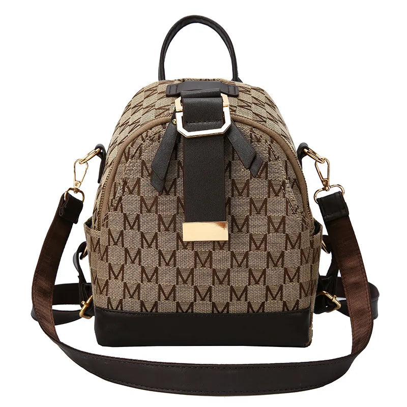 Knitting Letter Women Small Backpack School Bag for Teenager Girls