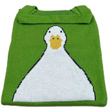 Duck Cartoon Knitting Shoulder Bag for Women Casual Tote