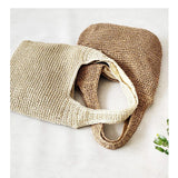 Winter Knit Shoulder Bag Soft Totebag Handbag Women Shopping Bags