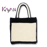 Hollowed-out Knitting Shoulder Bag for Women