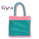 Hollowed-out Knitting Shoulder Bag for Women