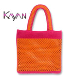 Hollowed-out Knitting Shoulder Bag for Women