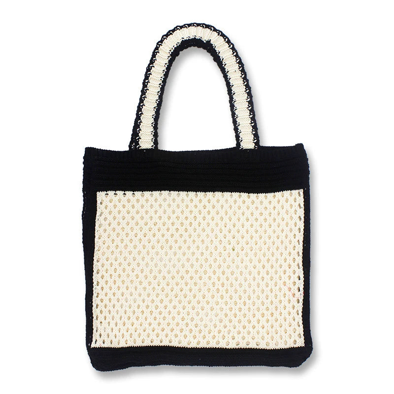 Hollowed-out Knitting Shoulder Bag for Women