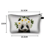 3D Printed Koala Elephant Elk Cosmetic Bag for Travel