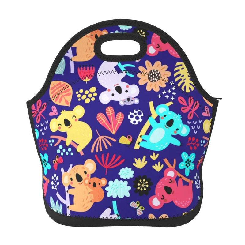 Koala Neoprene Lunch Tote Bag for Adults