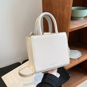 Korean Style Small Tote Bag Solid Crossbody Bags For Women