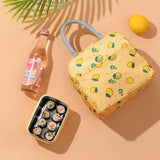Korea Lemon Waterproof Lunch Bags Women Student Lunch Box