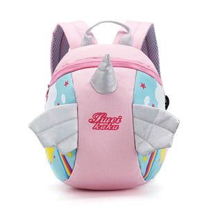 Korea Girl Kindergarten School bag Unicorn Shape Toddler Kids Girls Anti-lost Ba