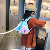 Korea Girl Kindergarten School bag Unicorn Shape Toddler Kids Girls Anti-lost Ba