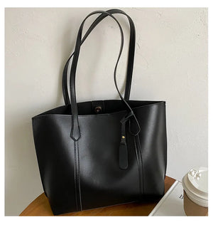 Korean Japanese Women's Bag PU Shoulder Tote Handbag