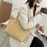 Korean Japanese Women's Bag PU Shoulder Tote Handbag