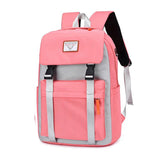 Korea Style Women Casual Backpack Teenager Girls Shoulder Bags Pink