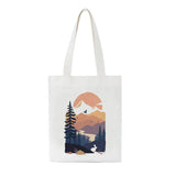 Korea Ulzzang Women's Canvas Bag Harajuku Ins Casual Large Capacity Zipper