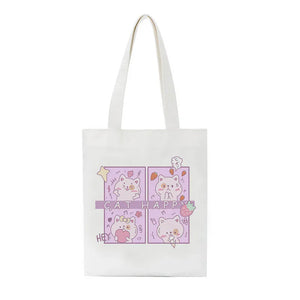 Korean Ulzzang Mountain Print Women Canvas Bag Large Capacity