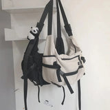 Korea Ulzzang Waterproof Shoulder Bag Large Capacity Hip Hop Teen School Bag