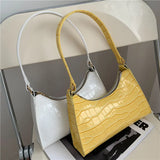 Korea kpop Women Shopping Bag Retro Casual Women Leather Chain Handbag