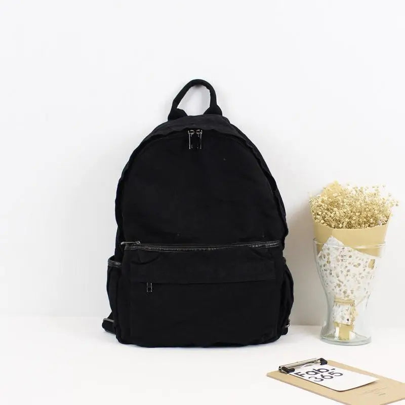 Art Van Washing Water Canvas Shoulder Bag Men And Women Leisure Backpack