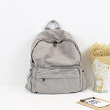 Art Van Washing Water Canvas Shoulder Bag Men And Women Leisure Backpack