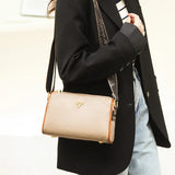 Vintage Leather Crossbody Tote Shoulder Bag