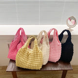 Bubble Cloud Bag Casual Portable Handbag Shoulder Bag Large Capacity