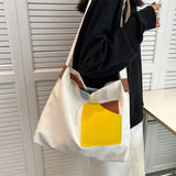 Canvas Crossbody Bags for Women Casual Girl Student Shoulder Messenger Book Bag