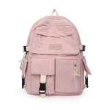 Canvas Large Capacity Backpack For Women Schoolbag For Teenager Girls