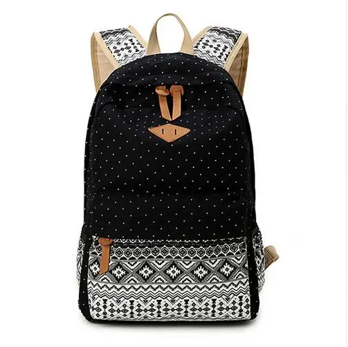 Canvas Printing Backpack Women School Bags for Teenage Girls
