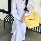 Canvas Shoulder Bag Large-capacity Tote Handbag