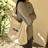 Canvas Shoulder Bag Large-capacity Tote Handbag