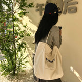 Canvas Shoulder Bag Large-capacity Tote Handbag