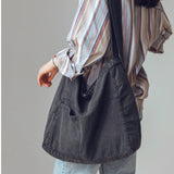 Canvas Shoulder Crossbody Women's Bag Denim Girl Students Messenger Book Bag