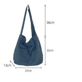Canvas Shoulder Crossbody Women's Bag Denim Girl Students Messenger Book Bag