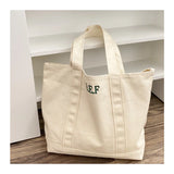 Canvas Shoulder Shopper Bag Women Large Cotton Cloth Handbags Student Purses