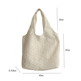 Canvas Shoulder Shopper Bag Women Large Student Bookbag Woman Tote Cotton