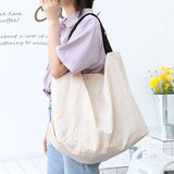Canvas Women's Shoulder Bag Large Capacity Causal Ladies Shopping Bag